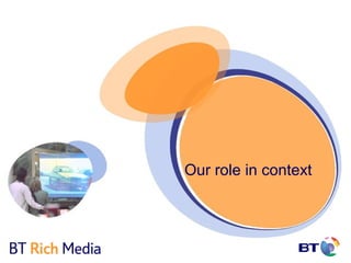 Our role in context
 