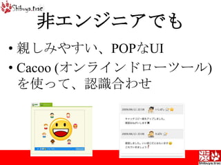 非エンジニアでも親しみやすい、POPなUICacoo (オンラインドローツール)を使って、認識合わせ