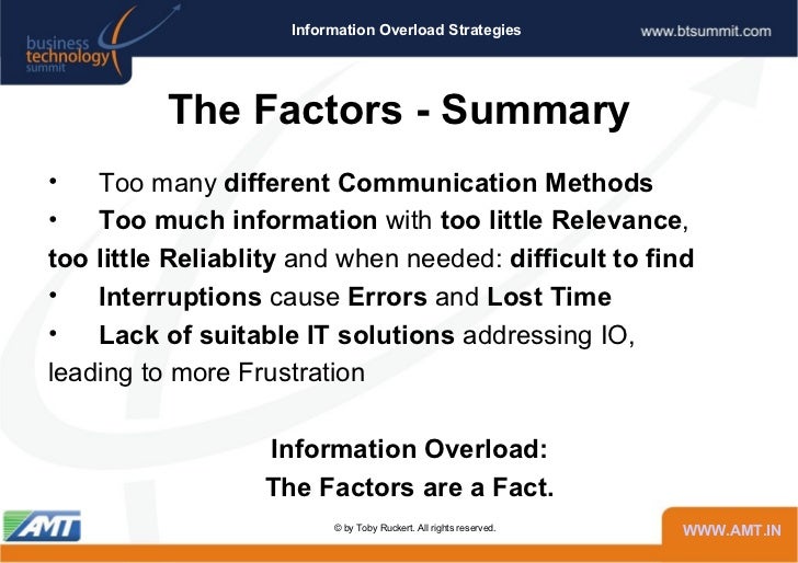 Avoid Overloading Information Information Overload Examples : How to avoid information overload in ...