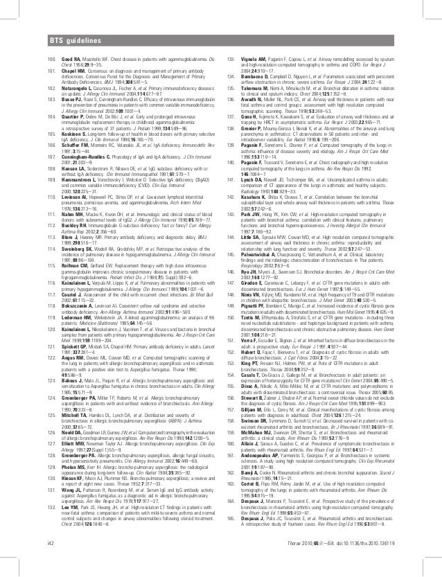Bts Bronchiectasis Guideline