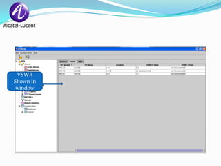 VSWR
Shown in
 window
 