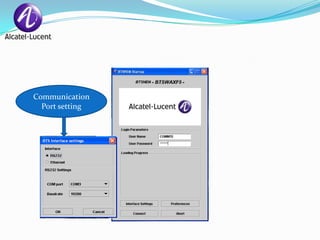 Communication
  Port setting
 