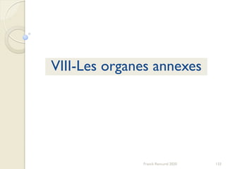 133Franck Rencurel 2020
VIII-Les organes annexes
 