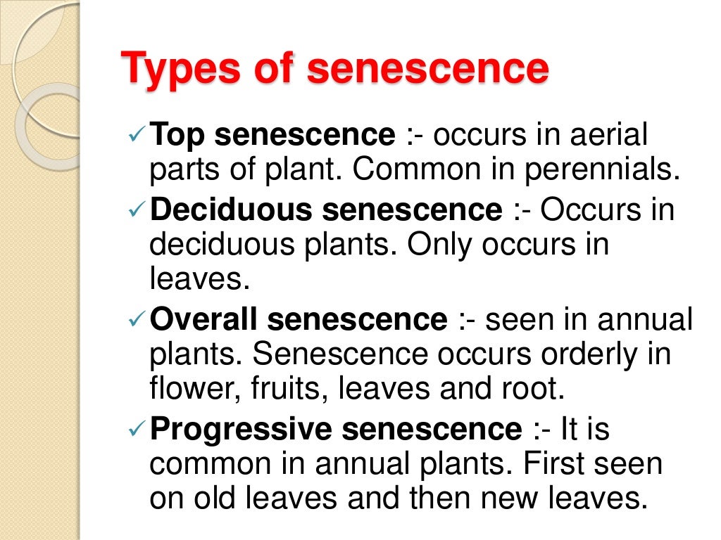 Senescence