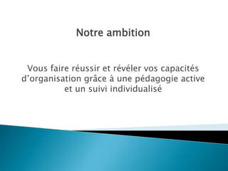 Le BTS Gestion de la PME 