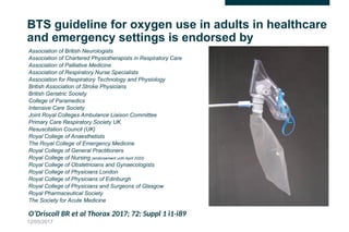 BTS Guideline for O2 use oxygen use .ppt
