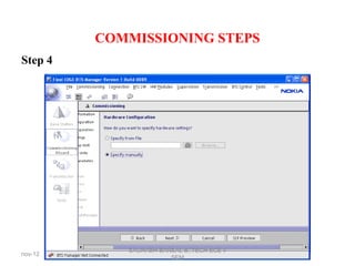 30
Step 4
COMMISSIONING STEPS
nov-12
SAURABH BANSAL B,.TECH ECE v
SEM
 