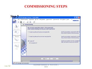 nov-1228
Step 2
COMMISSIONING STEPS
SAURABH BANSAL B,.TECH ECE v
SEM
 