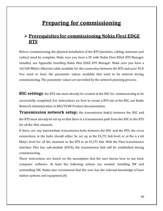Bts installation & commisioning | DOCX