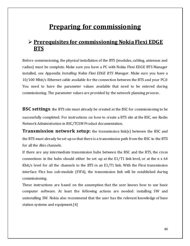 nokia bts installation manual