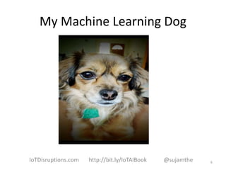 My Machine Learning Dog
6IoTDisruptions.com http://bit.ly/IoTAIBook @sujamthe
 