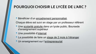 BTS MCO lycée de l'Arc - 84100 ORANGE