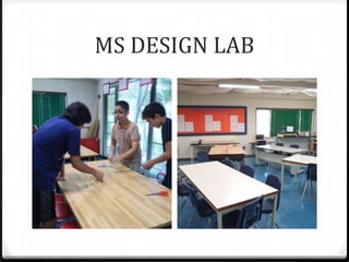 Uses the design cycle as a model for thinking