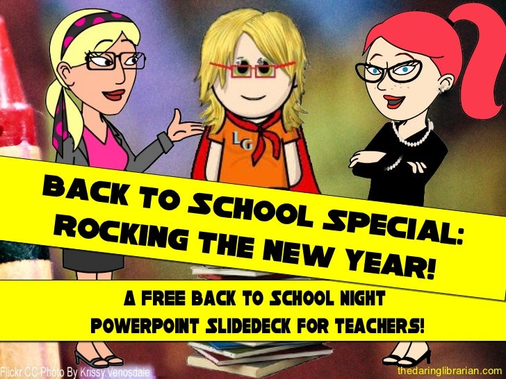 Back To School Night Preso PPT For Teachers 