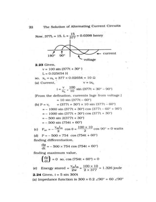 Alternating current-circuit-solution-manual | PDF