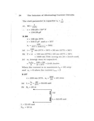 Alternating current-circuit-solution-manual | PDF