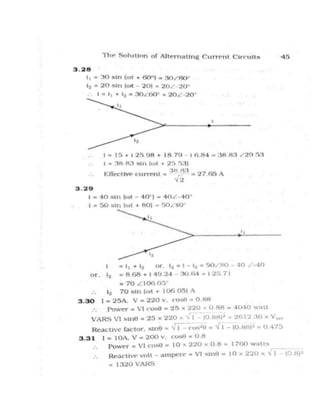 Alternating current-circuit-solution-manual | PDF