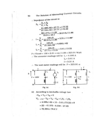 Alternating current-circuit-solution-manual | PDF