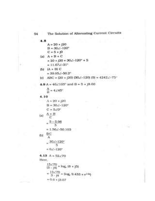 Alternating current-circuit-solution-manual | PDF