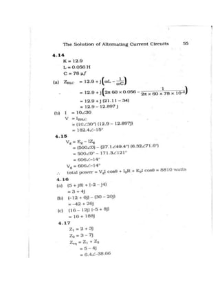 Alternating current-circuit-solution-manual | PDF