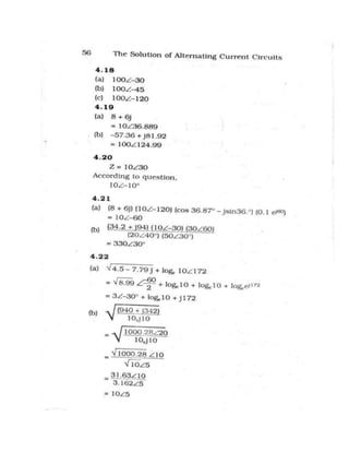 Alternating current-circuit-solution-manual | PDF