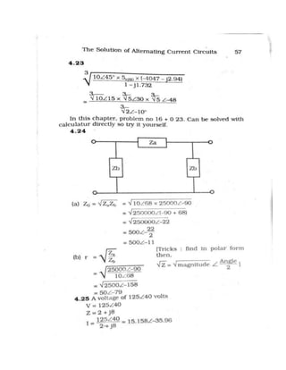Alternating current-circuit-solution-manual | PDF