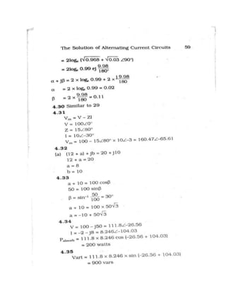 Alternating current-circuit-solution-manual | PDF