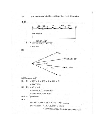Alternating current-circuit-solution-manual | PDF