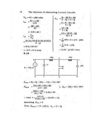 Alternating current-circuit-solution-manual | PDF