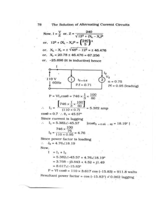 Alternating current-circuit-solution-manual | PDF