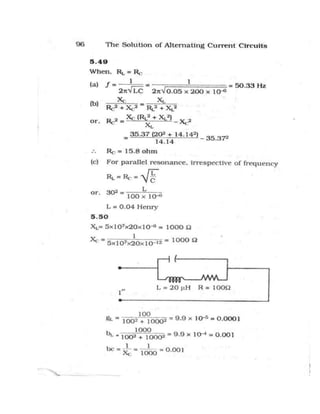 Alternating current-circuit-solution-manual | PDF