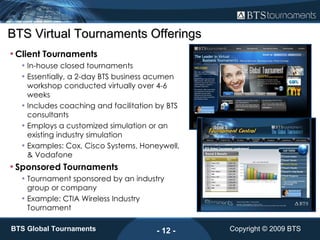 BTS - Multiplayer Simulation - Business Tournament | PPT