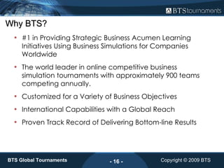 BTS - Multiplayer Simulation - Business Tournament | PPT