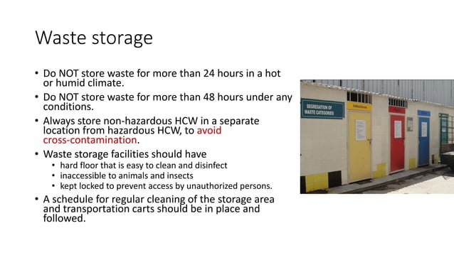 Biosafety and Waste Management in Blood Transfusion Service | PPT