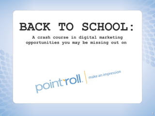 BACK TO SCHOOL: A crash course in digital marketing opportunities you may be missing out on  