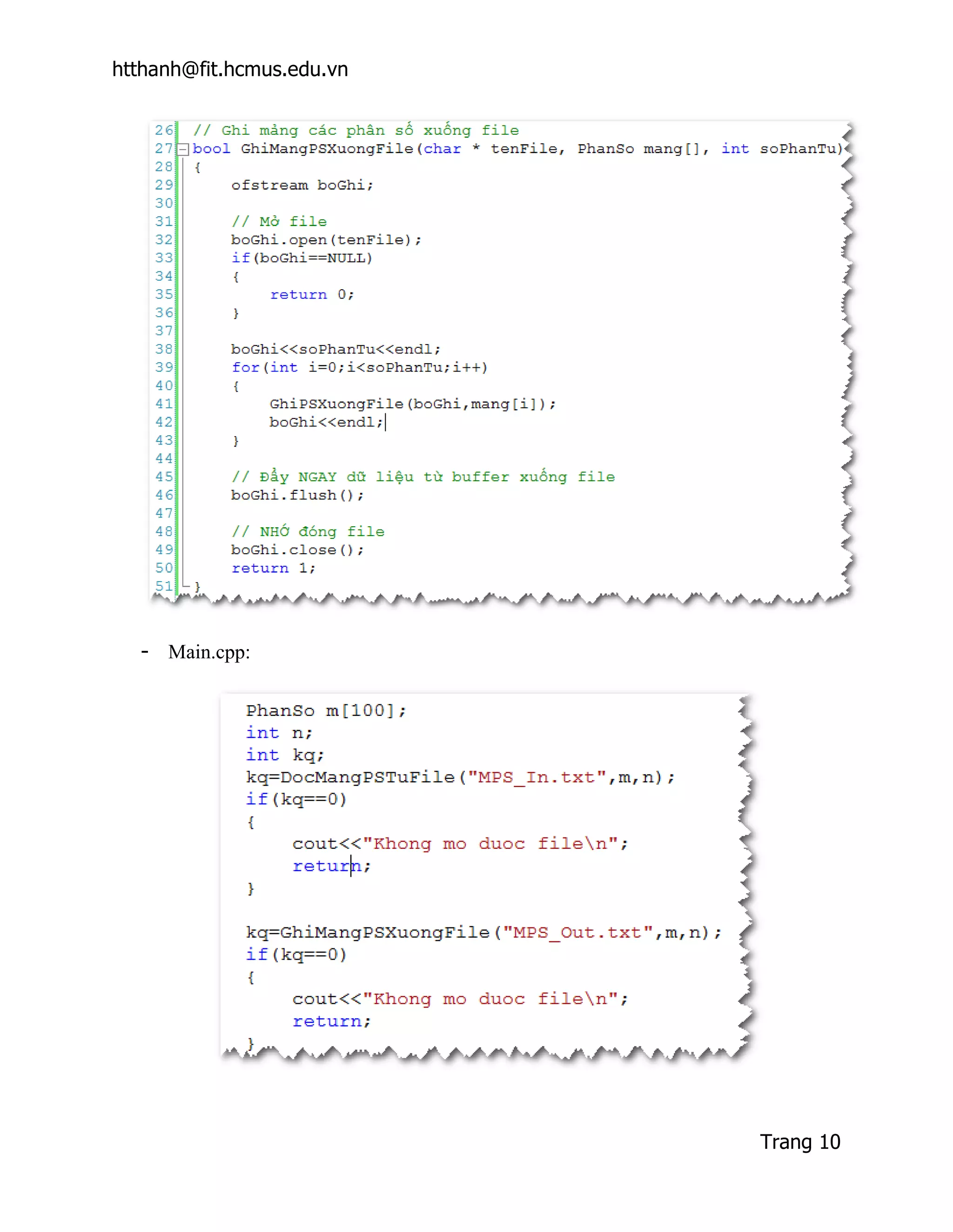 htthanh@fit.hcmus.edu.vn




  - Main.cpp:




                           Trang 10
 