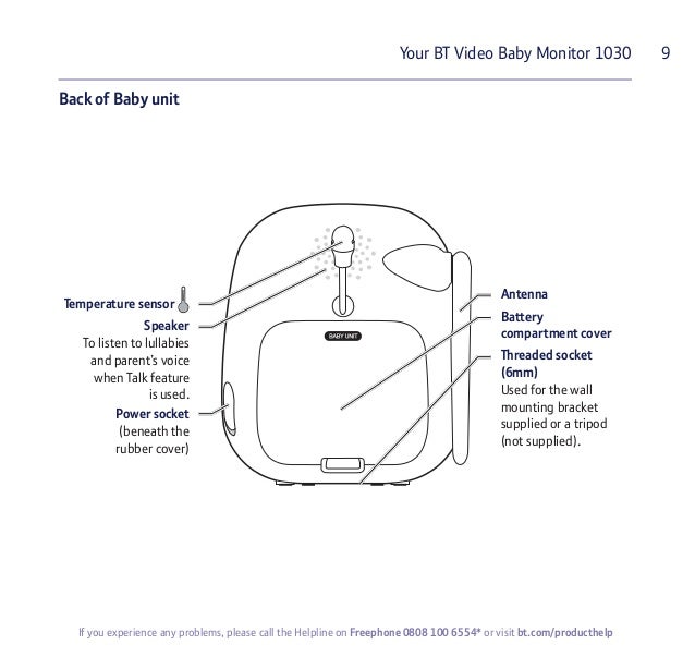 BT Video Baby Monitor 1030 User Guide