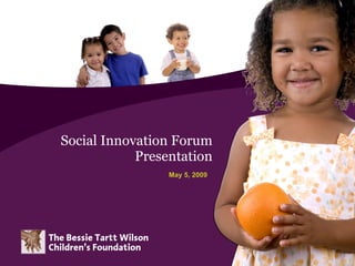 Social Innovation Forum Presentation 