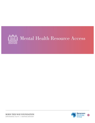 Youth Mental Health in America: Understanding Resource Availability and Preferences