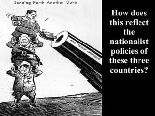 How does this reflect the nationalist policies of these three countries? 
