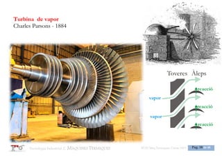 Tecnologia 3: MOTORS ESO3 Maq Termiques Classe
1516ESO3 Maq Termiques Classe 1516
Pag. 17 de 25
MOTOR DE CICLE OTTO
Nikolaus Otto, 1862
Motor d'encesa per guspira
 