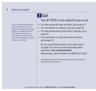 Bt Xd56 Digital Cordless Phone User Guide