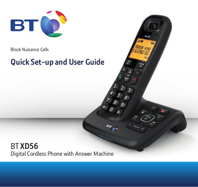 Bt Xd56 Digital Cordless Phone User Guide Bt Xd56 Digital Cordless Phone User Guide