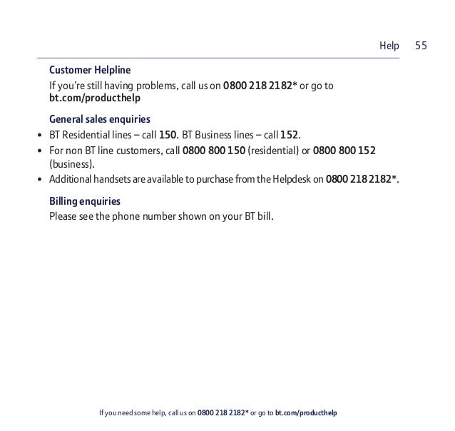Bt Xd56 Digital Cordless Phone User Guide Bt Xd56 Digital Cordless Phone User Guide