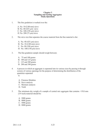 sampling and testing of aggregates | PDF