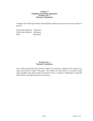 sampling and testing of aggregates | PDF