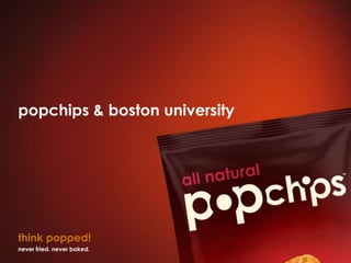 popchips & boston university




think popped!
never fried. never baked.
 