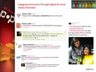 engaging consumers through digital & social
media channels!




9
 