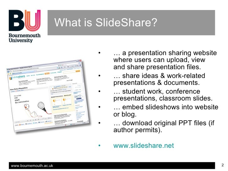 using slideshare