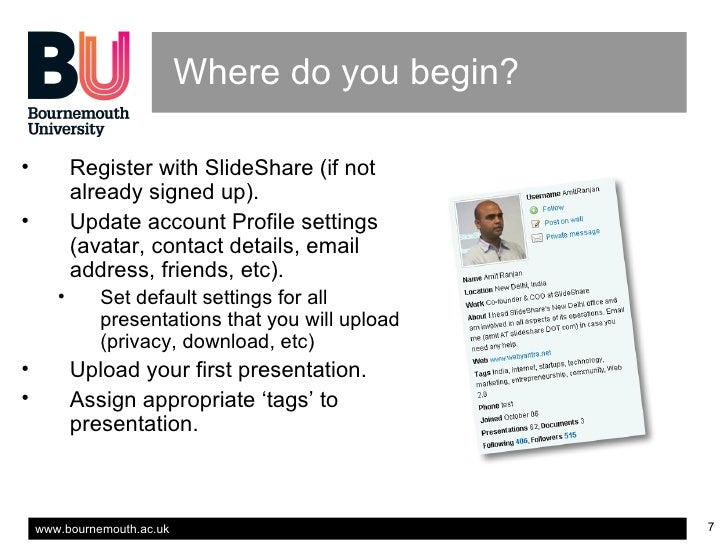 using slideshare